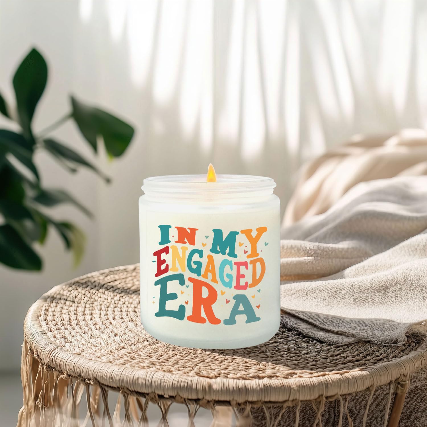 Engagement Gifts For Her - In My Engaged Era - Soy Scented Candle - Unique Bridal Shower Bachelorette Gifts For Bride Future Mrs