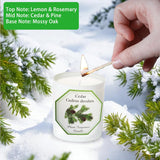 Cedarwood Scented Candle, Candles For Home Scented, Candles Gift For Women, Natural Soy Wax, 6 Oz 40 Hours Burning Time