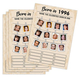30Th Birthday Party Games, Born In 1996 Games, Birthday Party Supplies For Adults, Fun 1996S Party Game?Pack Of 30 Cards