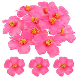 10 Pcs Pink Hibiscus Flowers - Beautiful Artificial Hibiscus Flowers - Tropical- Artificial For Hawaiian Luau Tabletop Decoration Party Favors Supplies Diy Decor