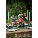 Artificial Flowers Wedding Rustic Teal Fall Combo For Diy Wedding Centerpieces Bouquets Combo Decorations