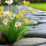 6Pcs Artificial Daisy Flowers 21” Fake Daisy Flowers With Leaves Stems For Home Decor, Yellow