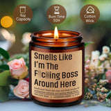 Candle, Boss Gifts For Women Men, Entrepreneur Gifts For New Business Owner - Funny Boss Day, Birthday, Company Presents For New Boss Lady - Funny Small Business Owner Presents Ideas
