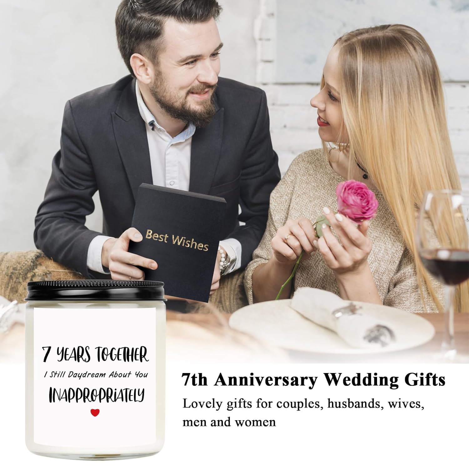 7Th Anniversary Jar Scented Candle - Lavender & Vanilla