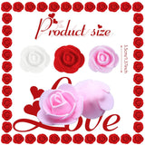 1000 Pcs 1.4 Inches Valentine Mini Foam Rose Bulk Artificial Mini Fake Roses Heads Foam Flowers For Diy Crafts Wedding Bouquets Centerpieces Party Decoration(White, Pink, Red)