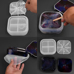 Large Storage Box Molds With Lid, Resin Jar Mold, Silicone Box Mold For Storage Jewelry Epoxy Casting Diy Crafts