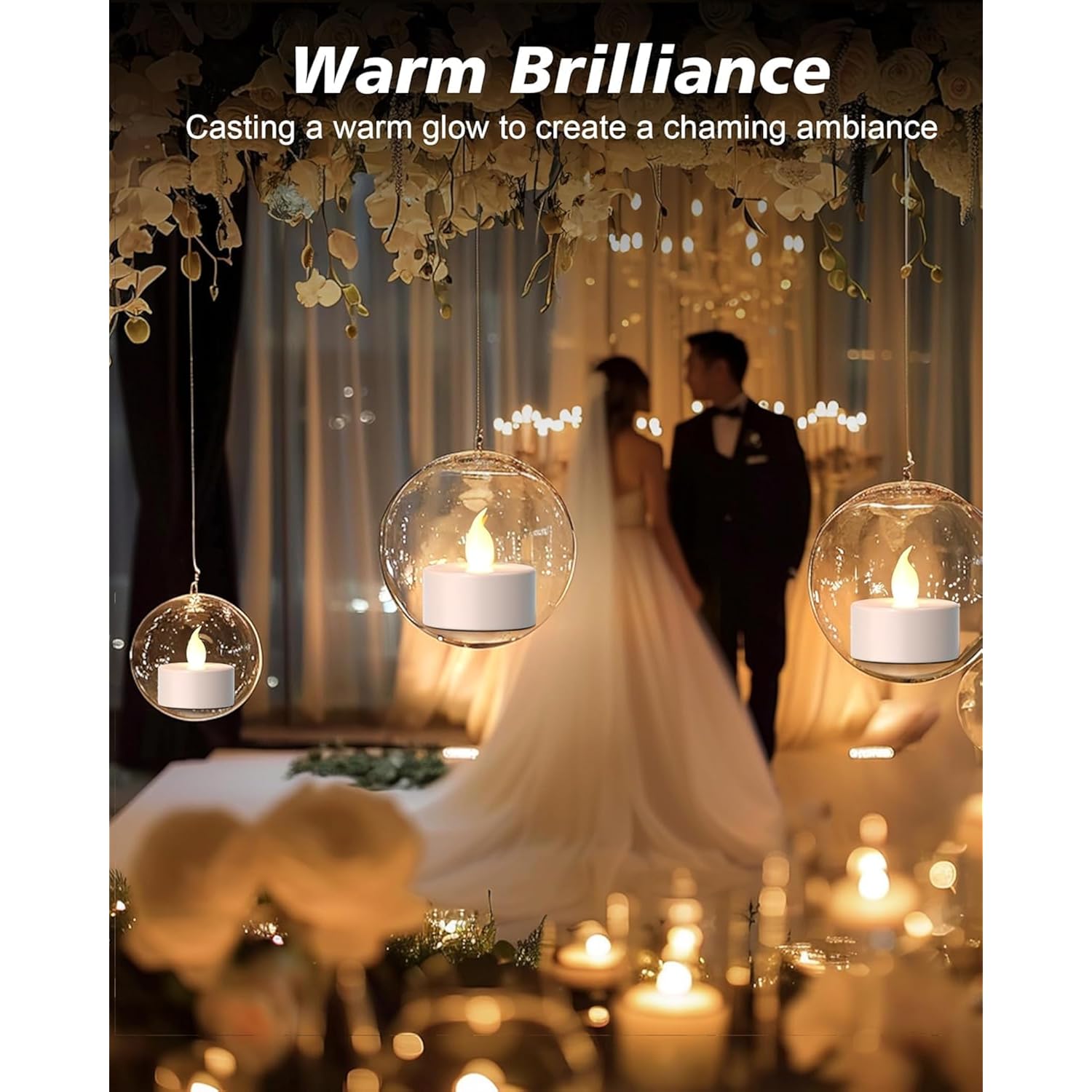 Led Tea Lights Candles- 24Pack Flameless Candles Realistic And Bright Flickering Long Lasting 200Hours For Holiday Celebration,Party, Home Decoration Warmwhite,Battery Operated