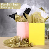 Gold Tissue Paper For Gift Bags, 14" X 20" Wrapping Paper Bulk Tissue Paper For Crafts, Packaging, Gift Wrap, Floral, Holidays - 60 Sheets