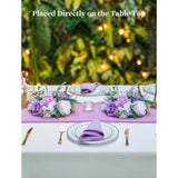 Purple Flowers Artificial For Decoration: 2 Pieces 9.5 Inch Fake Flower Ball Centerpieces For Home Tables - Wedding Lilac White Rose Lavender Fake Silk Kissing Floral Arrangements