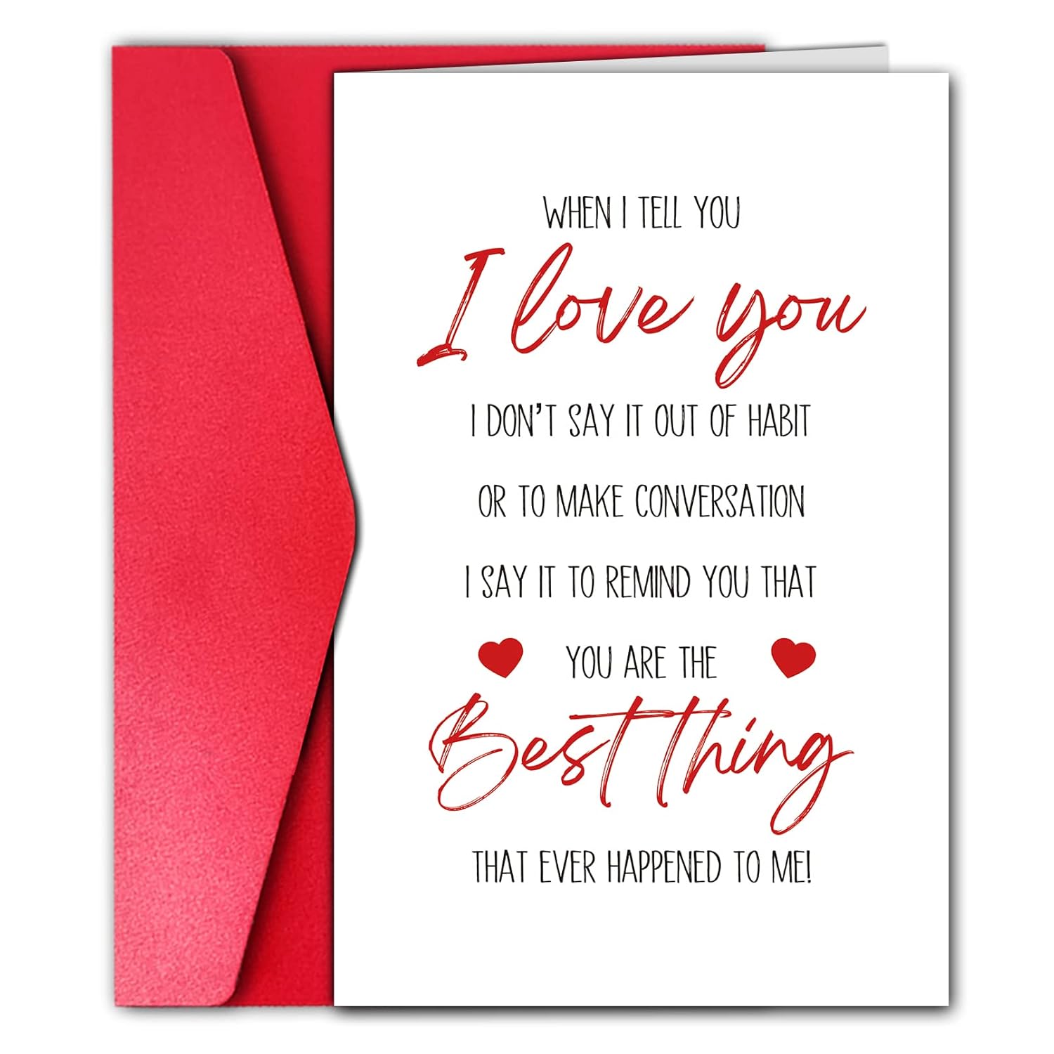 Valentines Day Card For Him Her, Funny V-Day Greeting Card For Boyfriend Husband Or Girlfriend Wife, I Love You Card, Valentines Day Gift For Men Women
