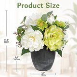 Fake Flowers In Vase Faux Floral Arrangements Centerpiece Artificial Flowers With Vase Spring Flower Centerpieces For Tables White Silk Flowers Arrangement In Vase