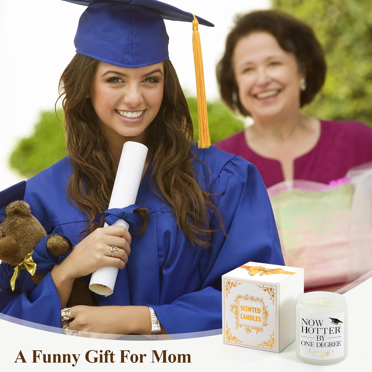 Graduation Gifts For Women & Men - Handmade Lavender Soy Wax Candle (7Oz), Thoughtful Graduation Gift For College, Phd, Masters Degree