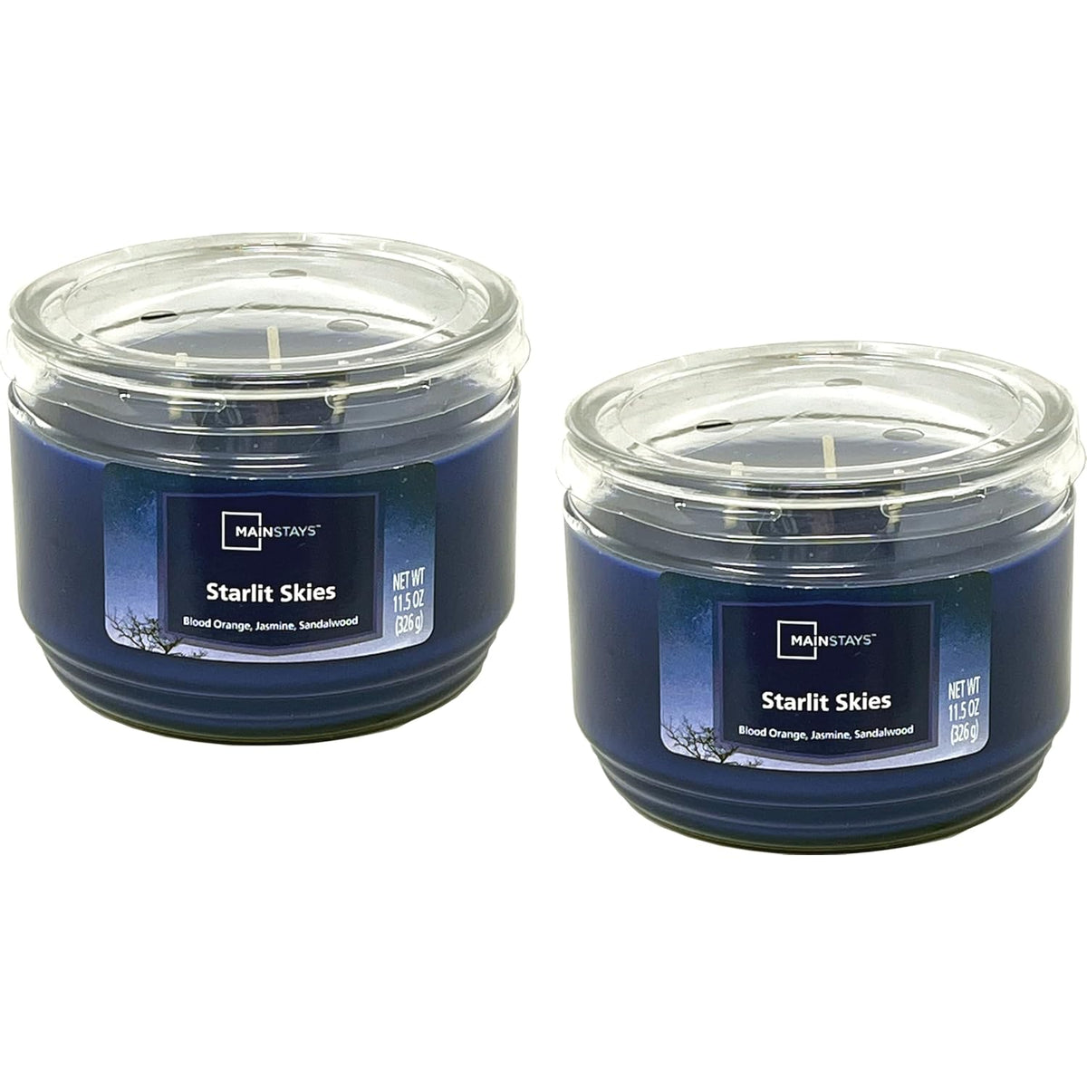 Mainstays 11.5Oz Scented Candle 2-Pack (Starlit Skies)