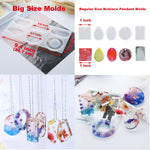 132Pcs Animal Silicone Molds Diy Resin Casting Kit Contains 4 Bears 3D Bear Rabbit Cat Paw Mold Necklace Pendant Time Gem Eiffel Tower Jewelry Crystal