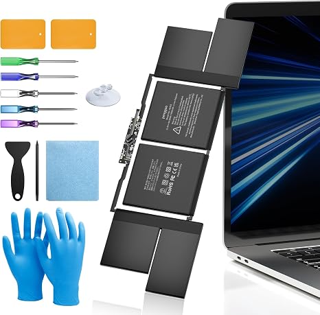 A1953 Replacement Laptop Battery for MacBook Pro 15 Inch A1990 Mid 2018 2019 7400mAh