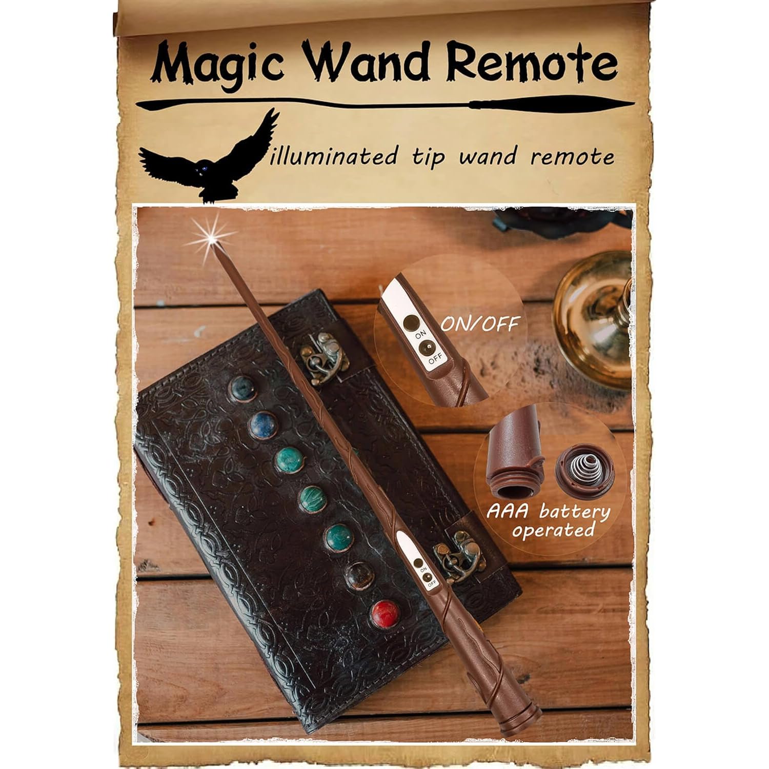20Pcs Flameless Taper Floating Candles With Magic Wand Remote, Flickering Warm Light, Battery Operated 6.1" Led Electric Window Candle, Decor For Christmas, Wedding, Halloween, Birthday Party