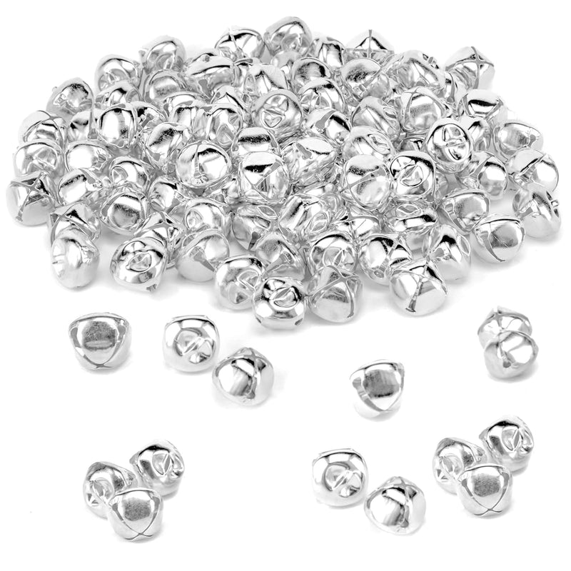 Craft Bells Bulk, 300Pcs Silver Bells Jingle Bells For Christmas Diy Home Deco