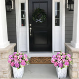 6 Bundles Peonies Artificial Flowers For Outdoors Uv Resistant Faux Peony With Hydrangea Fake Flowers Silk Flowers For Outside Front Porch Garden Window Box Decor(Lavender Pink, Purple)