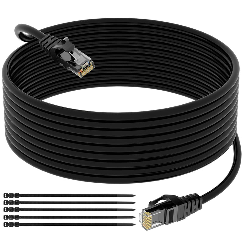 Cat 6 Outdoor Ethernet Cable 150 Feet, Heavy Duty Direct Burial Cord From 25-3