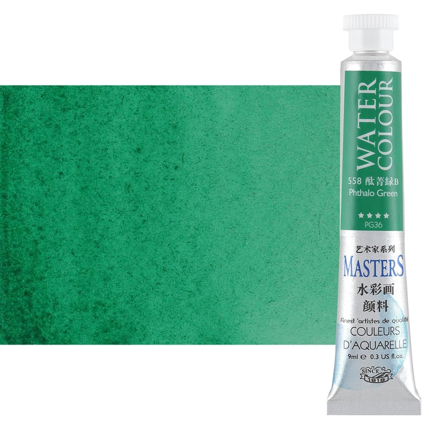 Masters Quality Watercolor Paint - Greens, 9 Ml (Set Of 6) - Concentrated Color, Pure Pigments, High Lightfastness Ratings