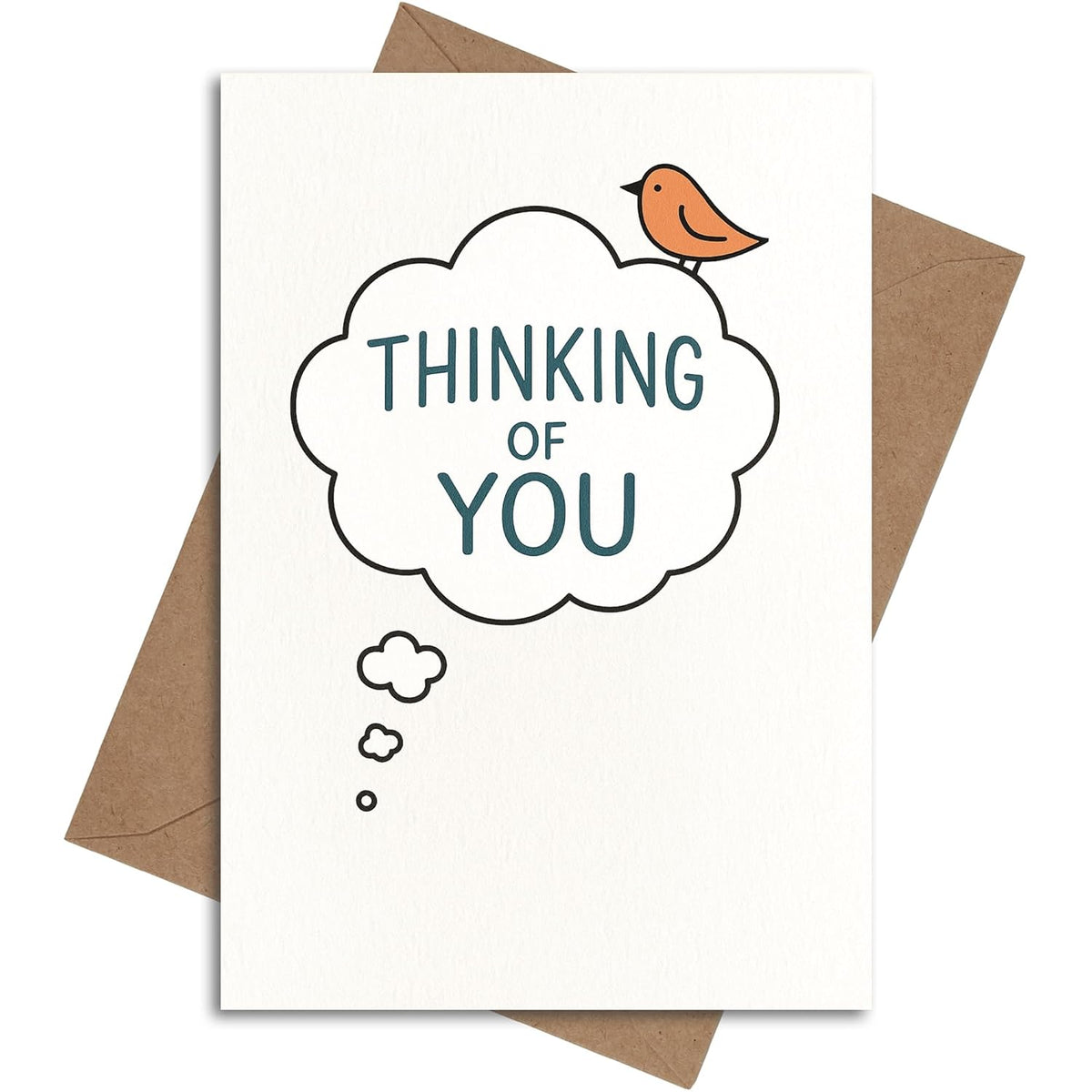 Thinking Of You Cards With Envelopes - Sympathy Cards For Loss Of Loved Ones - Sorry For Your Loss Card Bird Design - Grief Card 5X7 Inch