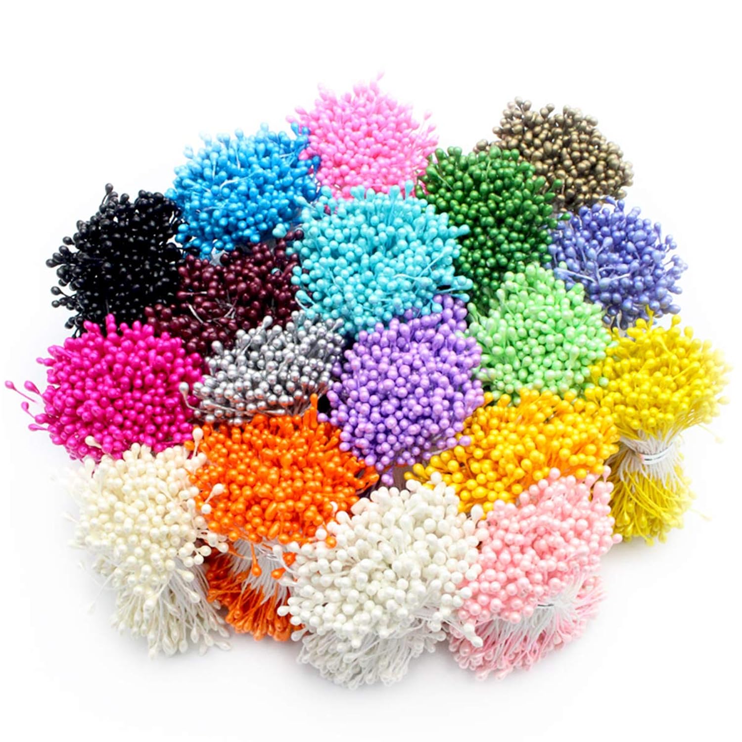 900Pcs Mini Flower Stamen Pistil Wedding Decoration Diy Artificial Cards Flowers Stamen, 1Mm