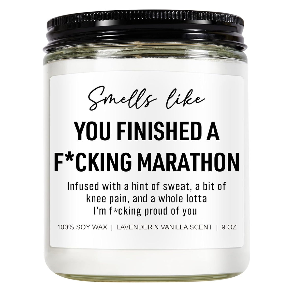Funny Scented Candle, Gifts For Runners Men, Women, Christmas, Cross Country Running Gifts, Half Marathon Essentials, Track And Field, Running Accessories For Women, Marathon Runner Presents