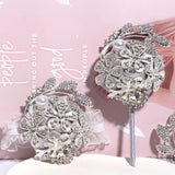 Wrist Corsage With Peal And Rhinestone Corsage And Boutonniere Set For Wedding,Prom,Party (Silver Gray?2 Pieces)