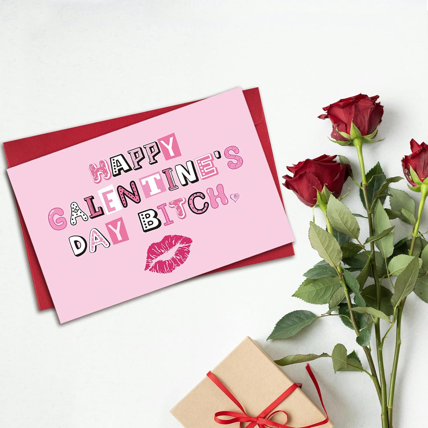 Funny Galentines Day Card For Best Friend, Rude Galentines Day Gifts For Bestie Sister, Galentine'S Day Card For Her Women, Happy Galentine'S Day Bitch