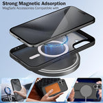 Magnetic iPhone 16 Case, 2-Pack Screen & Lens Protectors, MagSafe, Matte Back