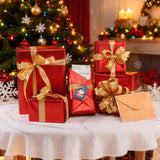 Red Wrapping Paper Roll 17 In X 33 Ft Solid Matte Red Metallic Wrapping Paper For Valentine'S Day Wedding Birthday Anniversaries Holiday