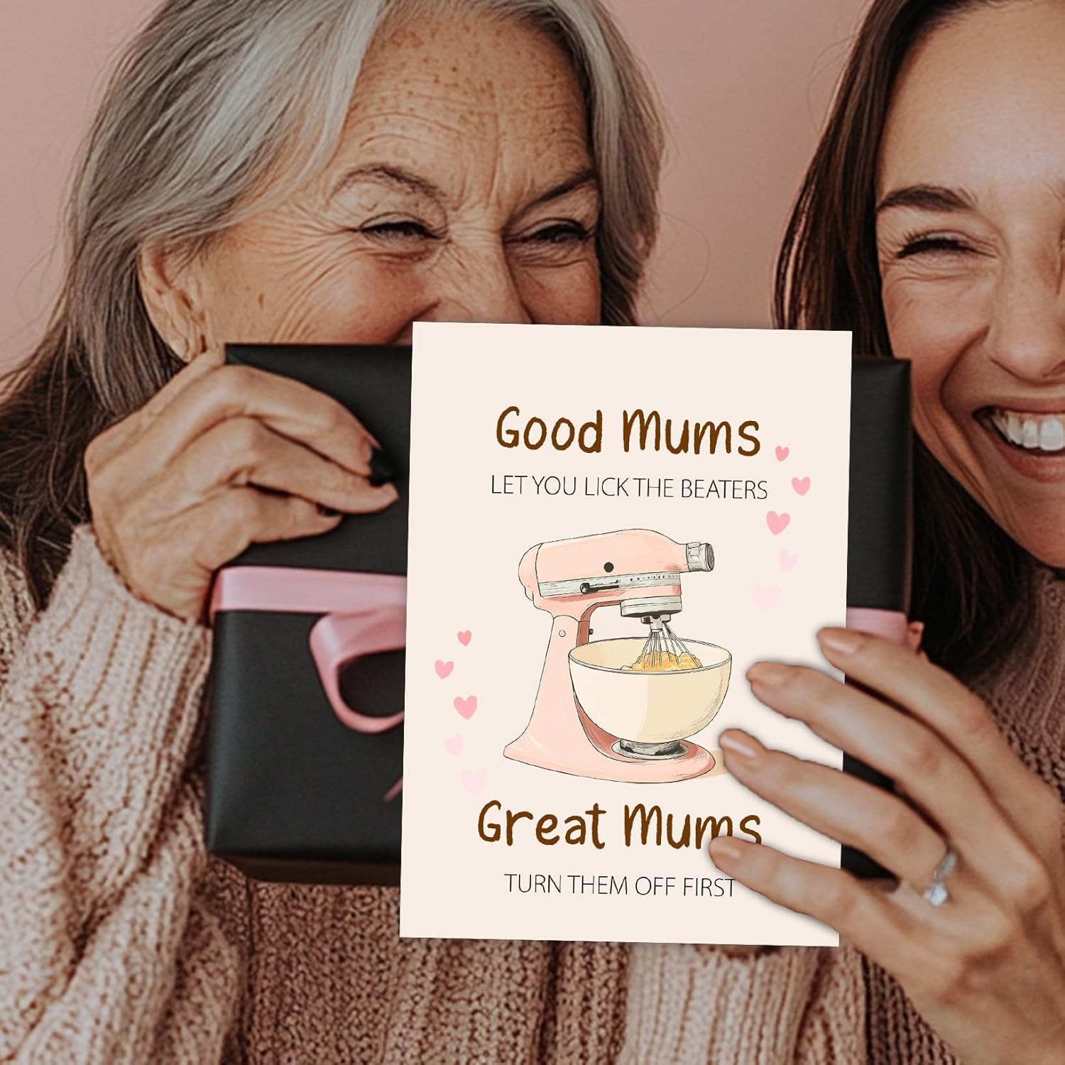 Funny Mothers Day Card, Good Moms Great Moms, Humor Beater Happy Mother'S Day Greeting Card With Envelopes, Thank You, Birthday Card For Mom From Daughter, Son