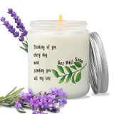 Get Well Soon Gift For Women & Men - Soy Scented Candle, After Surgery Recovery, Cancer Support, Thinking Of You Encouragement For Family Friends