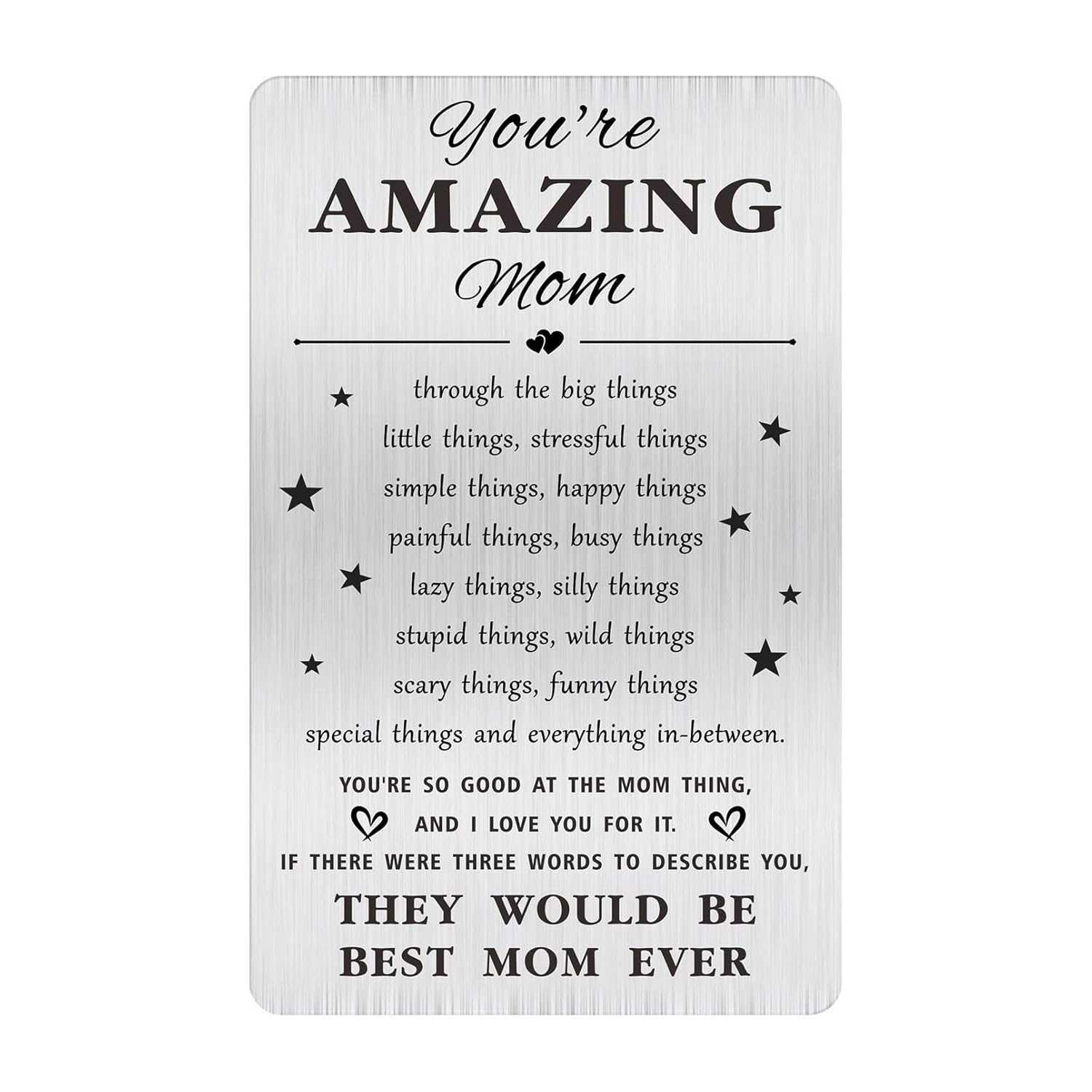 Mom Gifts, Mother Birthday Gift, Mothers Day Gifts For Mom, Christmas Cards, Amazing Mother Wallet Card