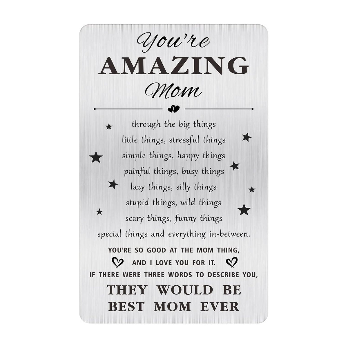 Mom Gifts, Mother Birthday Gift, Mothers Day Gifts For Mom, Christmas Cards, Amazing Mother Wallet Card