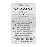 Mom Gifts, Mother Birthday Gift, Mothers Day Gifts For Mom, Christmas Cards, Amazing Mother Wallet Card