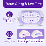 Two-Sided Uv Resin Light, Uv Light With Digital Display And Longer Time Setting(2M,3M,5M),Split Usagable, Large Uv Lamp For Resin Curing, Jewelry Making, Diy Craft