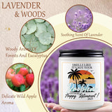 Retirement Gifts For Woman Men, Lavender Scented Soy Candle (7Oz), Happy Retirement Gift For Coworker Colleague Boss Teachers Nurses Friends