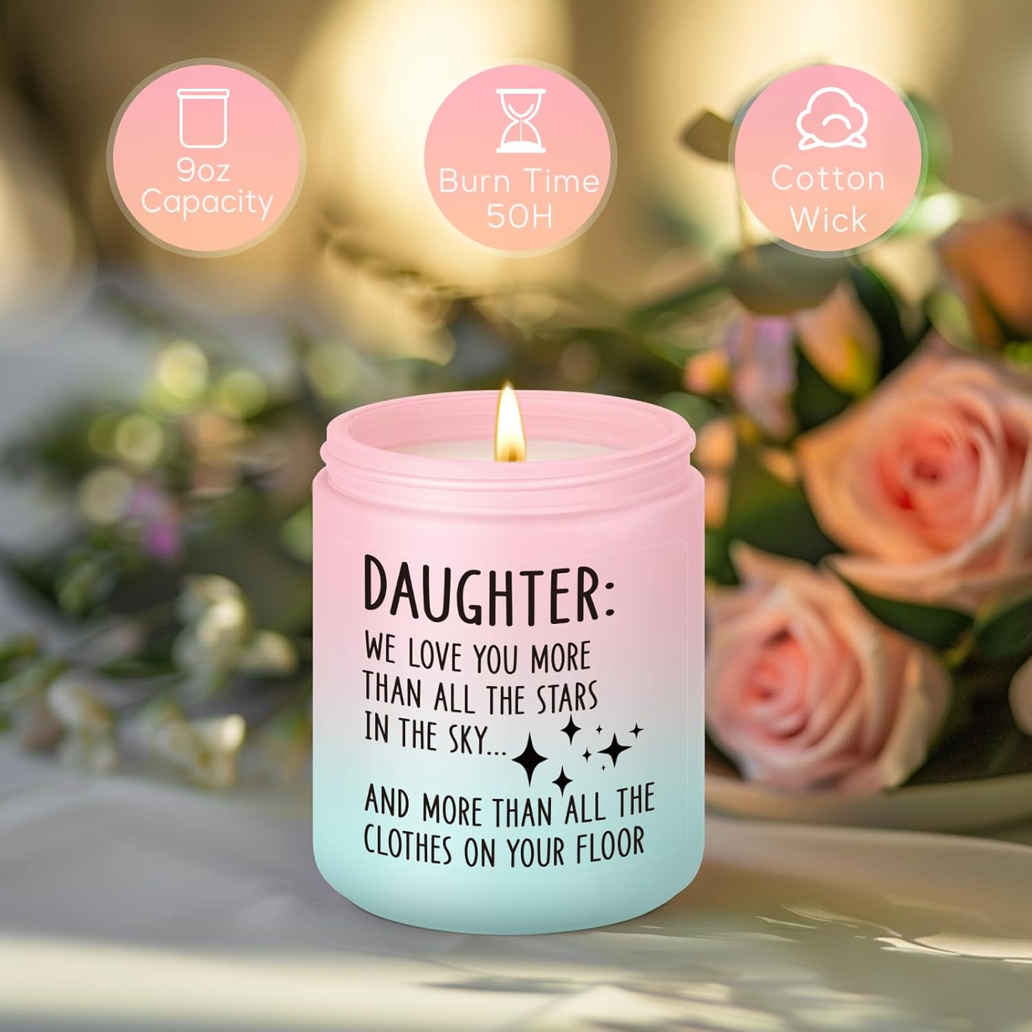 Candle, Teen Girls Gifts For Daughter, Teenage Girl Presents - Funny Valentines Day, Mothers Day, Birthday Gifts For Teens 16-18, Unique Teenager Daughter Birthday Presents Ideas From Mom Dad