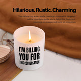 I'M Billing You For This Conversation Candle Lawyer Gifts Scented Candles For Home Office Graduation Gifts From Mom Dad Attorney Law Student Jar Candles Sage Floral Lavender Scent 9.5 Oz