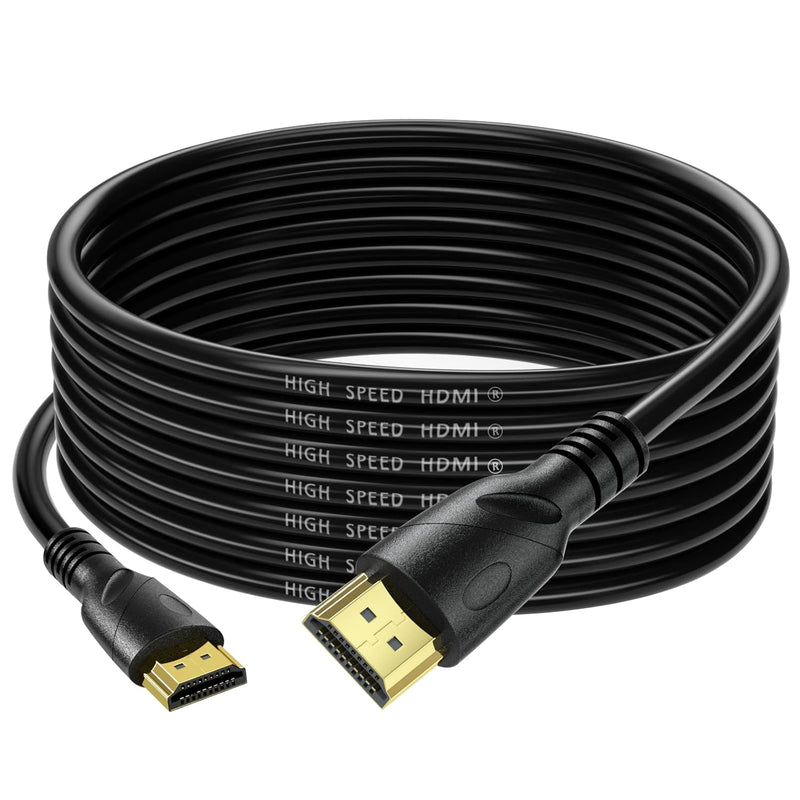 4K Hdmi Cable 15Ft Ultra High Speed Hdmi 2.0 Cord 4K@60Hz 18Gbps, Gold Plated