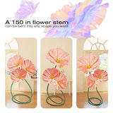 Large Flowers Artificial Flower Decoration - Wedding Giant Flowers Huge Artificial Paper Floral For Birthday Ceremony Party Event Mall Window Display Decorations 3Pc (Pink)