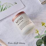 Mimi Gifts- Funny Mimi Birthday Gift, Mother’S Day Gifts For Mimi Grandma Grandmother, Mimi Definition Candle