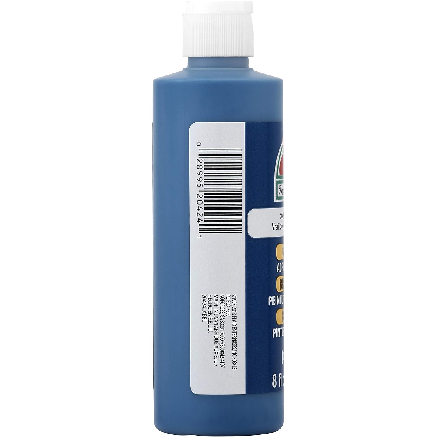 Apple Barrel Gloss Acrylic Paint in Assorted Colors (8 oz), 20424E Gloss Real Blue (Pack of 2)