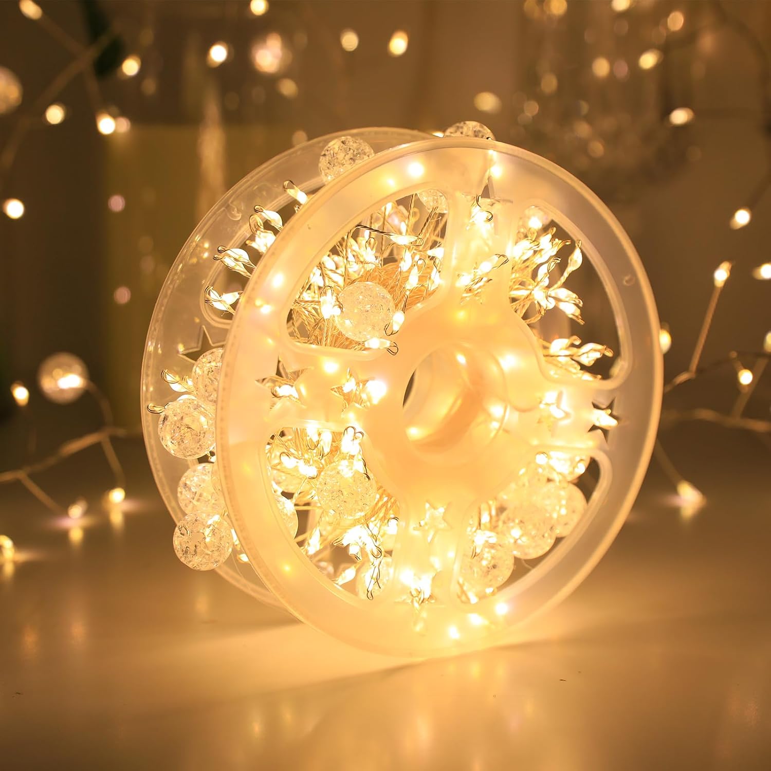 Copper Wire Firecracker Christmas Lights, 26Ft 400Led Plug-In Twinkle Cluster Fairy Lights For Christmas Tree With Remot