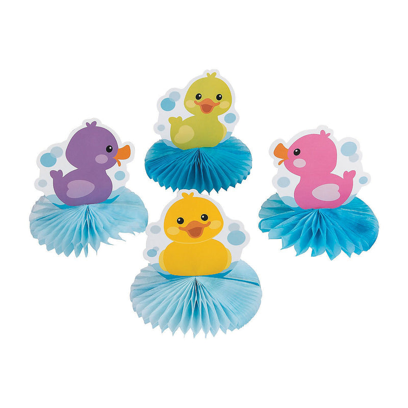 Rubber Ducky Centerpiece Table Decor - 4 Piece Set - Birthday Party De