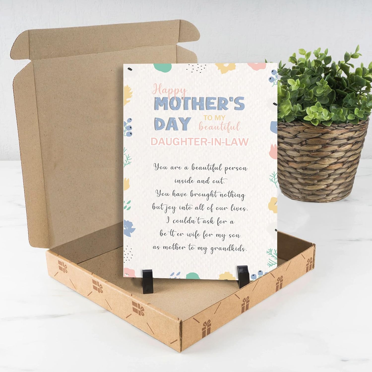 Funny Poem Mother'S Day Card For Daughter-In-Law, Romantic Mother'S Day Card From Mother In Law, Happy Mother'S Day To My Beautiful Daughter In Law