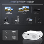 Native 1080P Bluetooth Projector, Portable HD Mini, Laptop/TV Stick/PS5