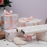 Beautiful Gift Wrapping Paper Rolls For Baby Shower - Cute Set Of 3 Quality Rolls For Girls Birthdays & Baby Showers - Add A Touch Of Magic To Every Gift You Wrap - 17 X 120 In