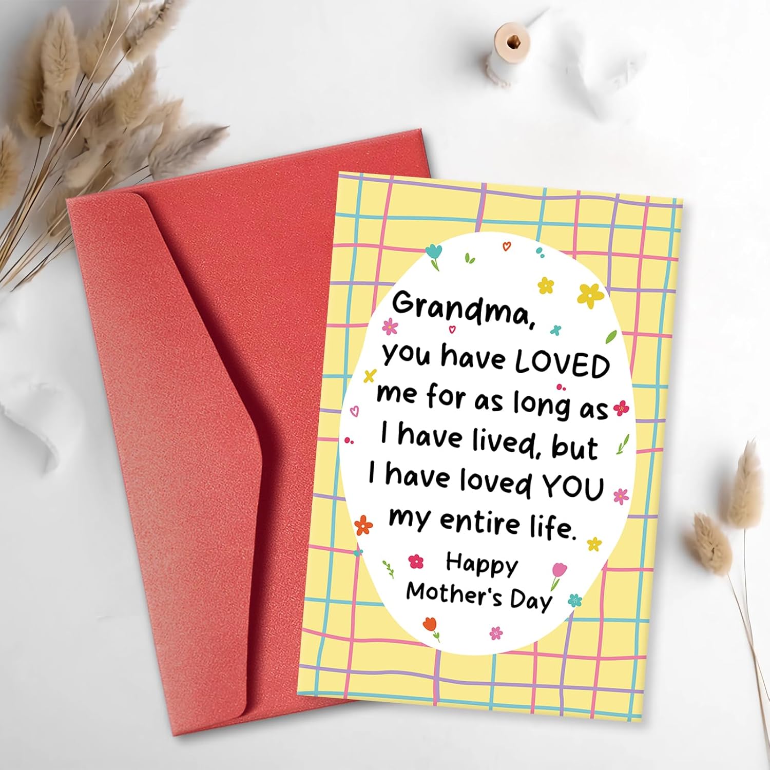 Sweet Mother'S Day Card For Grandma, Floral Mothers Day Gift From Grandchildren, Grandmother Mothers Day Card, I Have Loved You My Entire Life